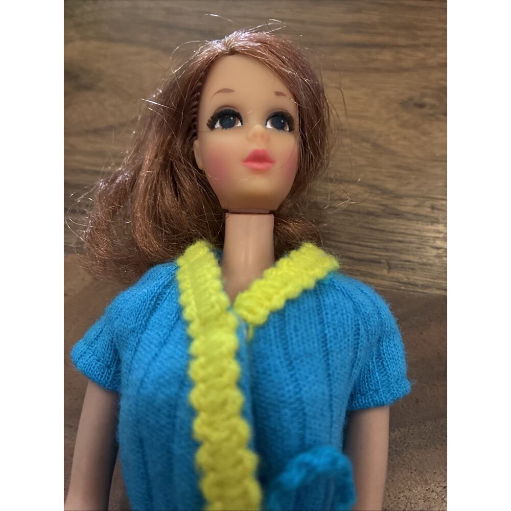 1967 Walking Jamie Barbie Doll Dress/Outfit, Sears Exclusive Japan Titian Red - Picture 4 of 14